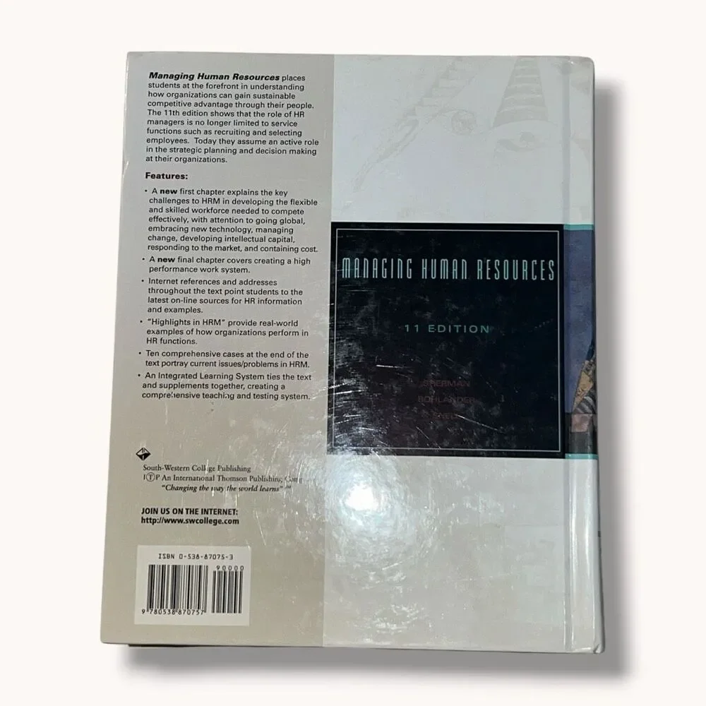 Managing Human Resources 11th Edition Sherman Bohlander Snell Hardcover